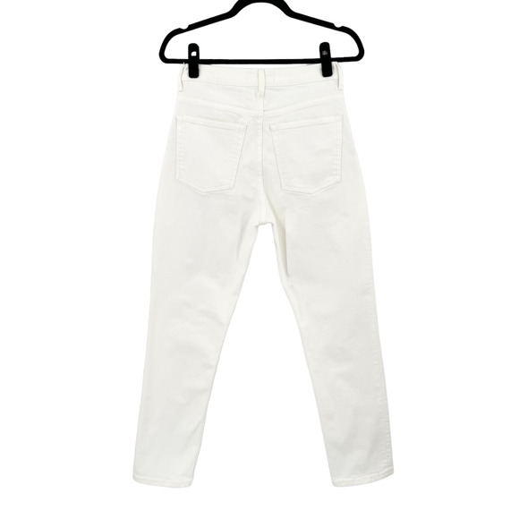Everlane High Rise Straight Jeans in White - Picture 4 of 10
